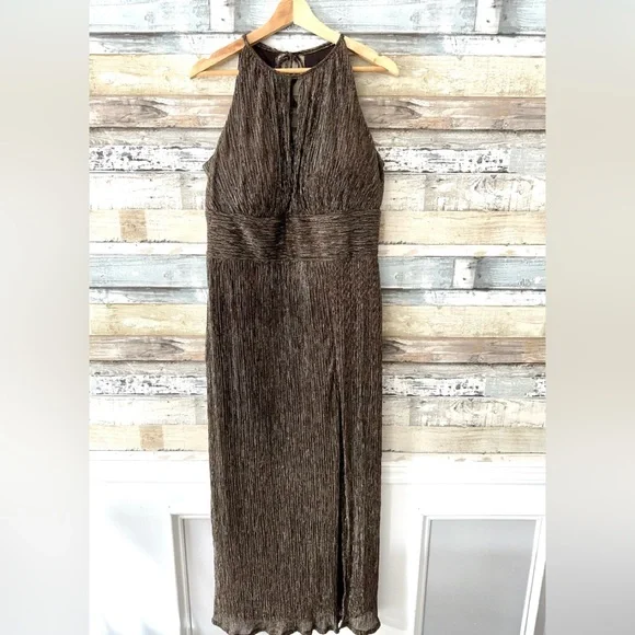 slim fit dress slacks RM Richards Sequined Cape Shawl Evening Dress – New Yorker's Apparel main image 0